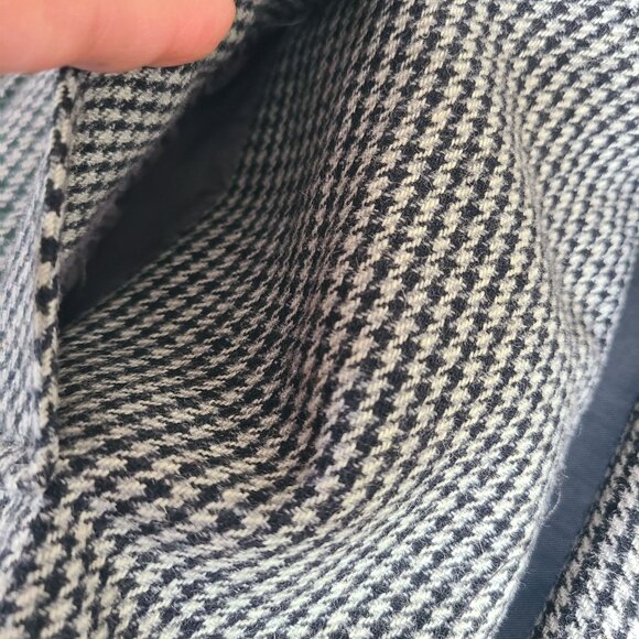 Robert Louis Womens Houndstooth Wool Blend Peacoat Driving Jacket Size L - Picture 7 of 10